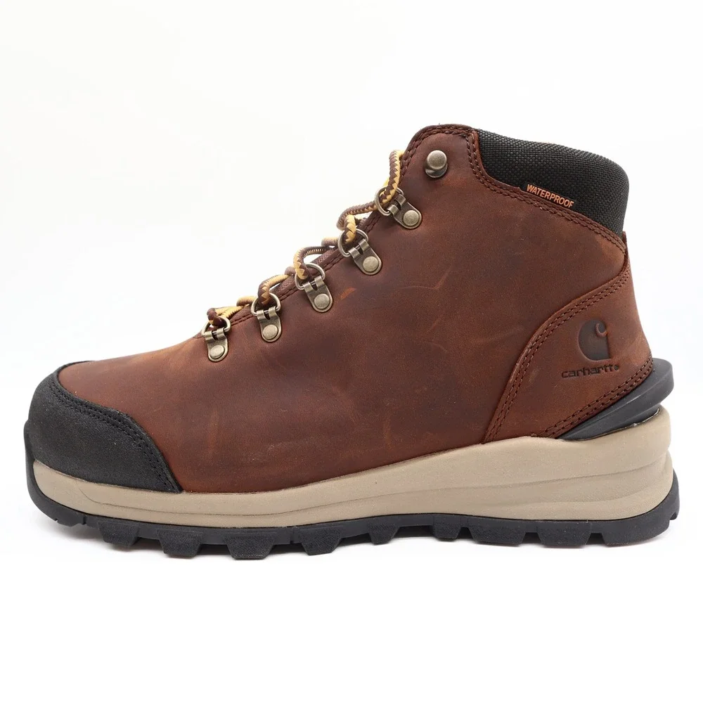 Carhartt Gilmore Work Boots Mens 10 M Brown Leather Alloy Toe Waterproof NWT
